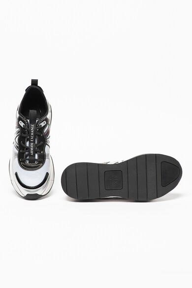 ARMANI EXCHANGE Pantofi sport cu insertii metalizate Femei
