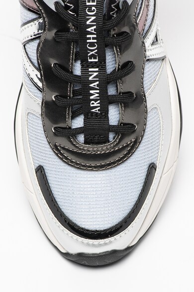 ARMANI EXCHANGE Pantofi sport cu insertii metalizate Femei