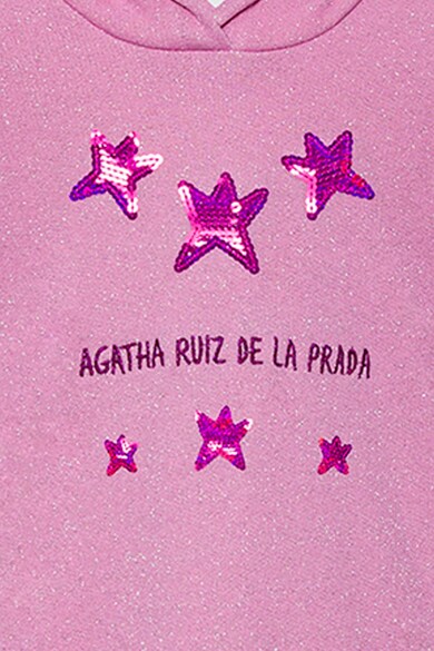 Agatha Ruiz de la Prada Rochie cu gluga, insertii straluctioare si paiete Fete