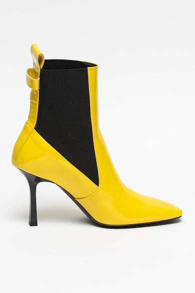 MSGM Botine Chelsea de piele lacuita Femei