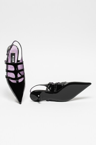 MSGM Pantofi slingback de piele lacuita Femei