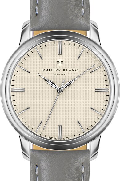 Philipp Blanc Унисекс часовник с кожена каишка Мъже