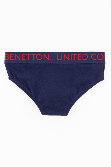 United Colors of Benetton Underwear Set 2 perechi de chiloti cu banda logo elastica in talie,logo mare Baieti