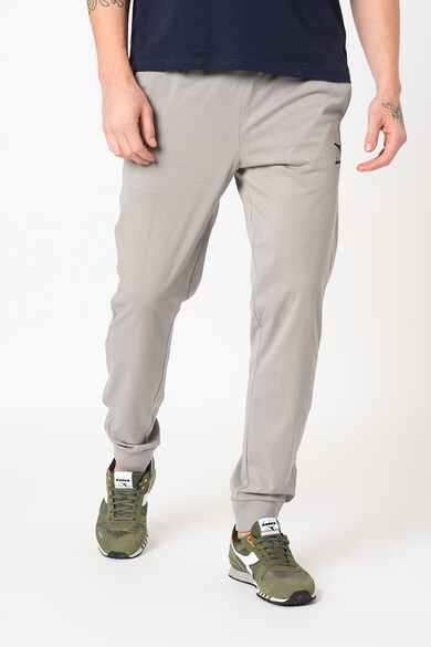 Diadora Pantaloni sport de bumbac organic cu logo Core Barbati