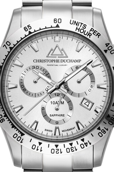 Christophe Duchamp Ceas cronograf cu bratara metalica Barbati