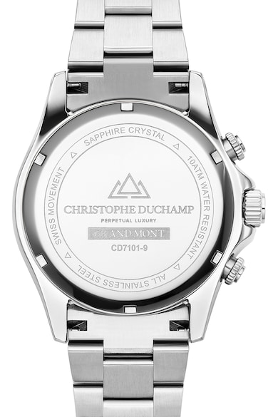 Christophe Duchamp Часовник с хронограф и метална верижка Мъже
