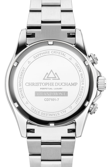 Christophe Duchamp Часовник с хронограф и метална верижка Мъже