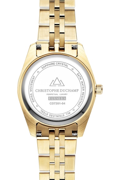 Christophe Duchamp Часовник с 11 диаманта и метална верижка Жени