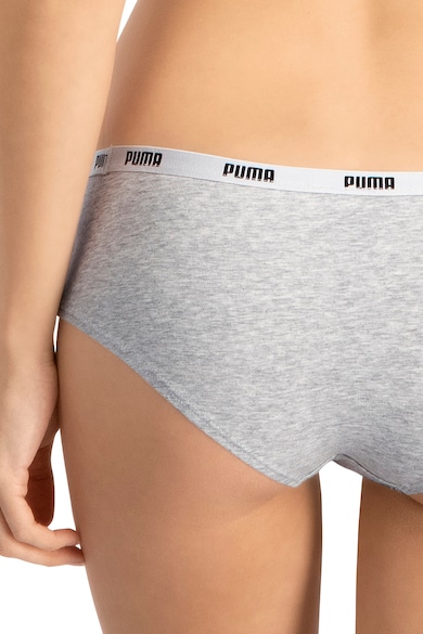 Puma Set de chiloti hipster cu banda logo in talie - 2 perechi Femei