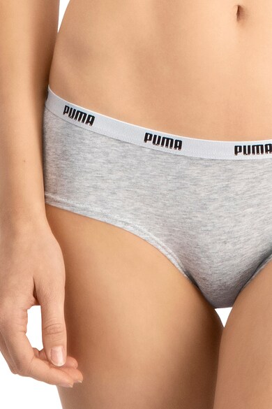 Puma Set de chiloti hipster cu banda logo in talie - 2 perechi Femei