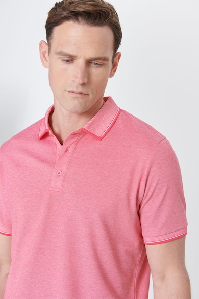 AC&Co Szűk fazonú galléros póló gombos hasítékkal férfi