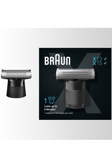 Braun Rezerva aparat hibrid de barbierit si tuns barba  Series X XT10, Negru Barbati