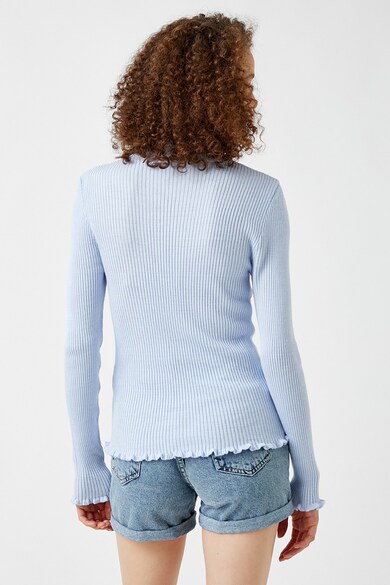 KOTON Рипсен пуловер с набрани краища Жени