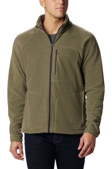 Bluza din fleece cu fermoar - pentru trekking Fast Trek II - Verde masliniu
