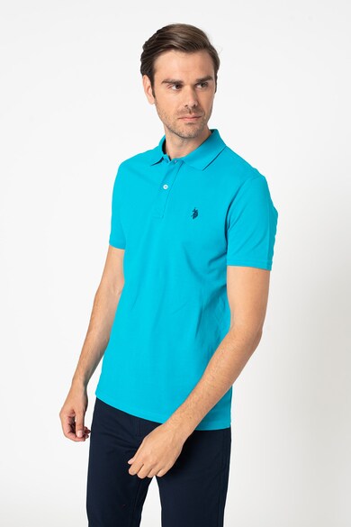 U.S. Polo Assn. Tricou polo slim fit din pique Barbati