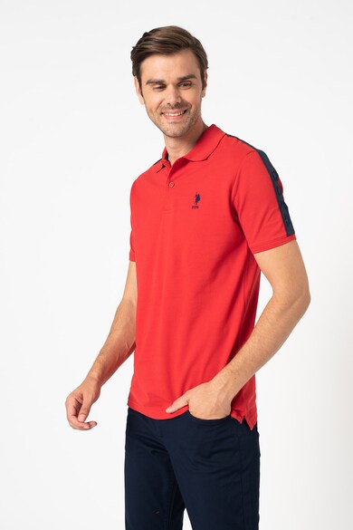 U.S. Polo Assn. Tricou polo regular fit cu logo brodat Barbati