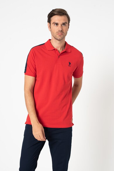 U.S. Polo Assn. Tricou polo regular fit cu logo brodat Barbati