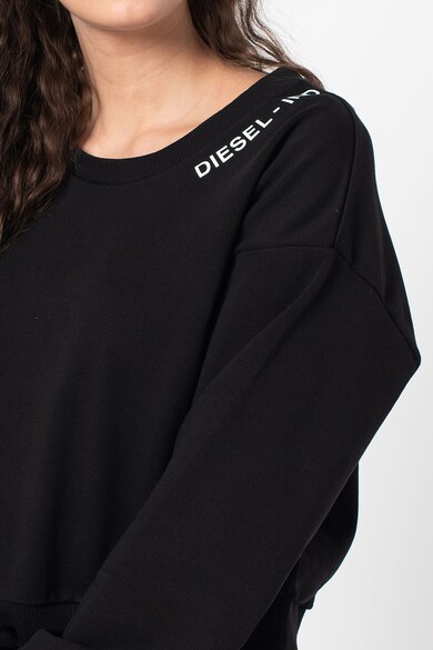 Diesel Bluza sport crop de casa cu imprimeu logo Felph Femei