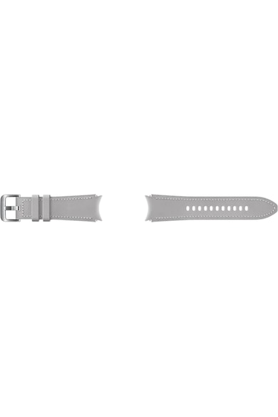 Samsung Curea smartwatch  Hybrid Leather Band pentru Galaxy Watch4 20mm S/M, Silver Femei