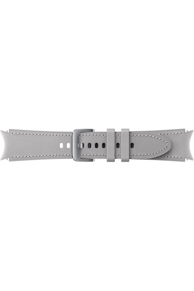 Samsung Curea smartwatch  Hybrid Leather Band pentru Galaxy Watch4 20mm S/M, Silver Barbati