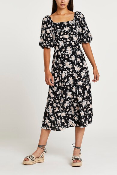 RIVER ISLAND Rochie cu maneci bufante si imprimeu floral Femei