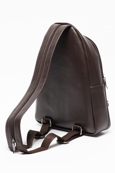 U.S. Polo Assn. Geanta crossbody de piele ecologica cu buzunar exterior cu fermoar Barbati