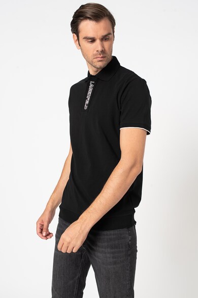 Karl Lagerfeld Tricou polo cu logo brodat Barbati