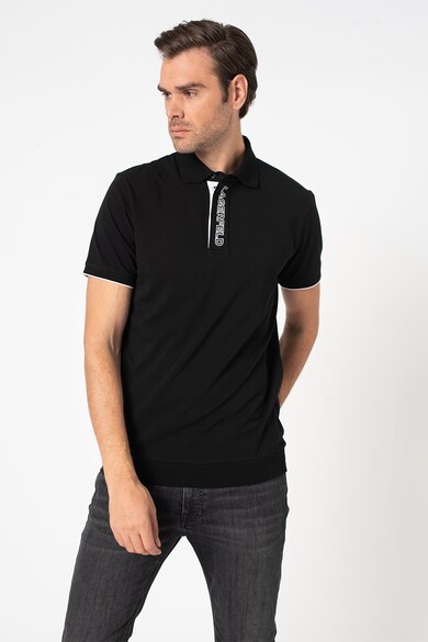 Karl Lagerfeld Tricou polo cu logo brodat Barbati