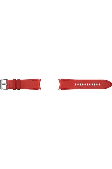 Samsung Curea smartwatch  Hybrid Leather Band pentru Galaxy Watch4 20mm S/M, Red Barbati