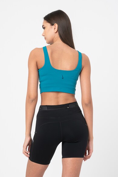 Nike Къс топ за йога Luxe с дълбоко овално деколте Жени