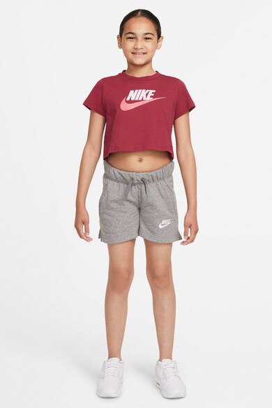 Nike Logós crop pamutpóló Lány