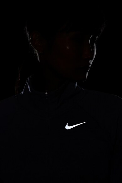 Nike Bluza cu tehnologie Therma-Fit si fermoar scurt pentru alergare Element Femei
