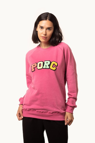 PORC Savage pulóver hímzett logóval női