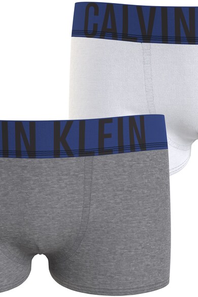 CALVIN KLEIN Боксерки с органичен памук - 2 чифта, Сив/Бял/Син, Момчета