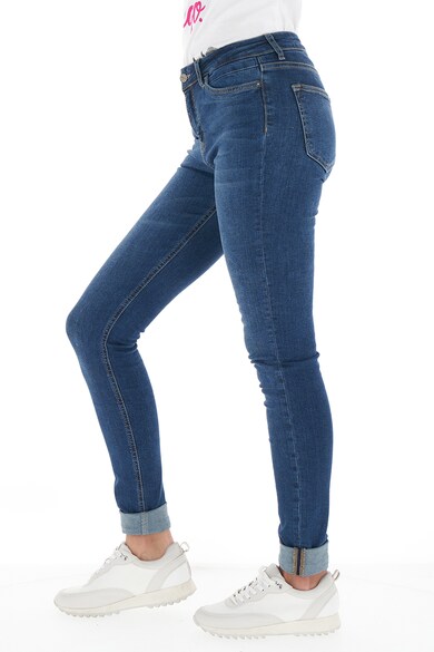 KVL by KENVELO Blugi skinny cu talie medie si aspect usor decolorat Femei