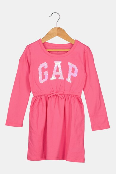 GAP Rochie cu imprimeu logo si paiete reversibile Fete