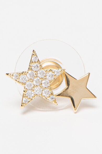 U.S. Polo Assn. Csillag alakú fülbevaló cirkóniával díszítve, Aranyszín női