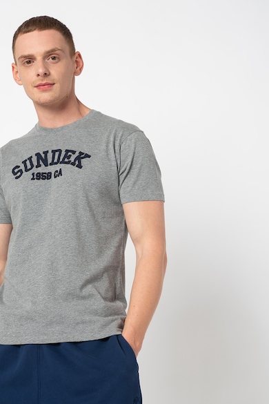 Sundek Тениска Dom с овално деколте и лого Мъже