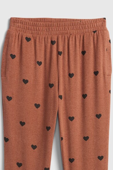 GAP Pantaloni jogger cu imprimeu si buzunare laterale Fete