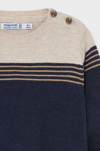 Mayoral Set de pulover tricotat fin din amestec de lana si pantaloni Baieti