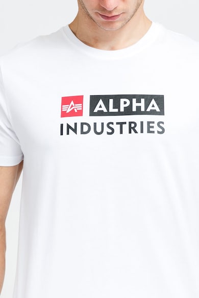 ALPHA INDUSTRIES Памучна тениска с лого Мъже