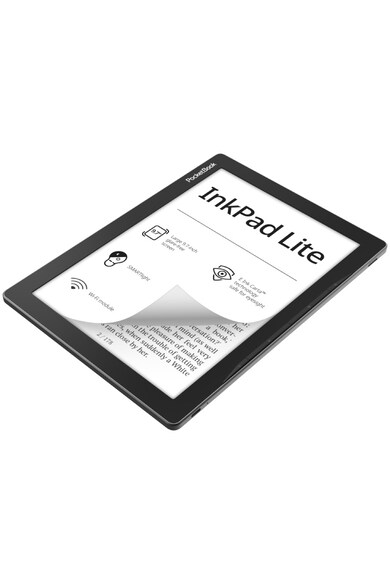 Pocketbook eBook Reader  Inkpad Lite, ecran tactil 9.7" E Ink Carta™, 825 × 1200 pixeli, 150dpi, 8GB, G-sensor, SMARTlight, WiFi, gri Femei