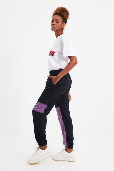 Trendyol Спортен панталон с висока талия и контрасти Жени