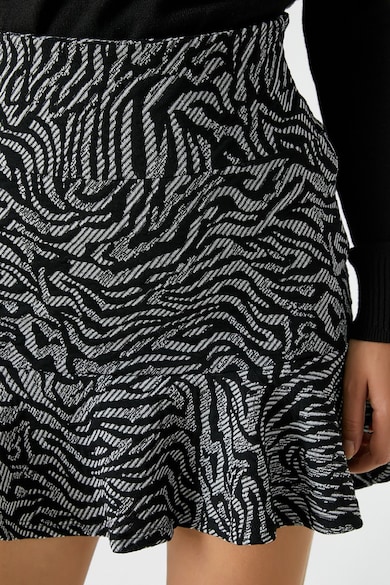 KOTON Zebramintás szoknya fodros alsó szegéllyel női