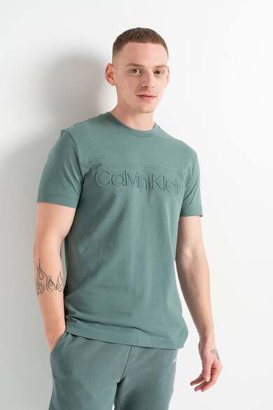 CALVIN KLEIN Tricou din bumbac organic cu logo in relief Barbati