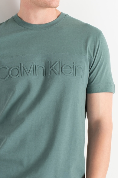 CALVIN KLEIN Tricou din bumbac organic cu logo in relief Barbati