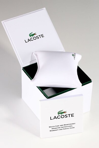 Lacoste Ceas cu functii multiple si curea din piele Barbati