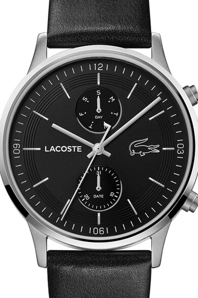 Lacoste Ceas cu functii multiple si curea din piele Barbati