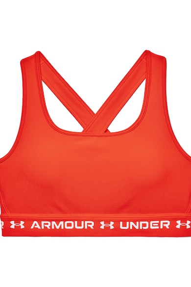 Under Armour Фитнес бюстие с лого и средна поддръжка Жени
