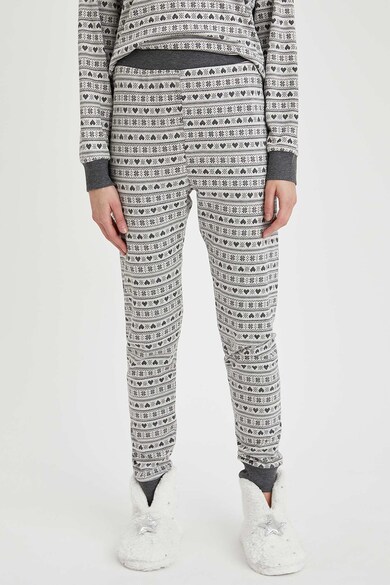 DeFacto Pantaloni de pijama cu model grafic Femei